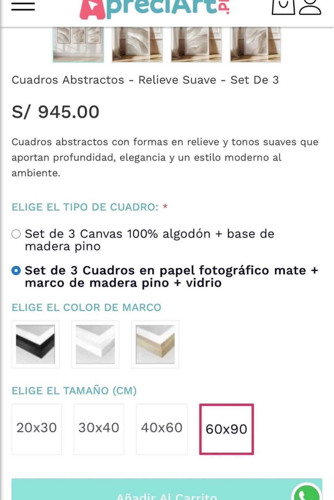 Set de cuadros decorativos